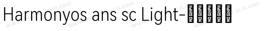 Harmonyos ans sc Light字体转换